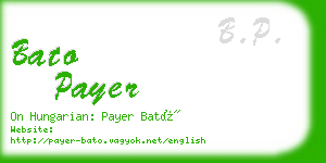 bato payer business card
